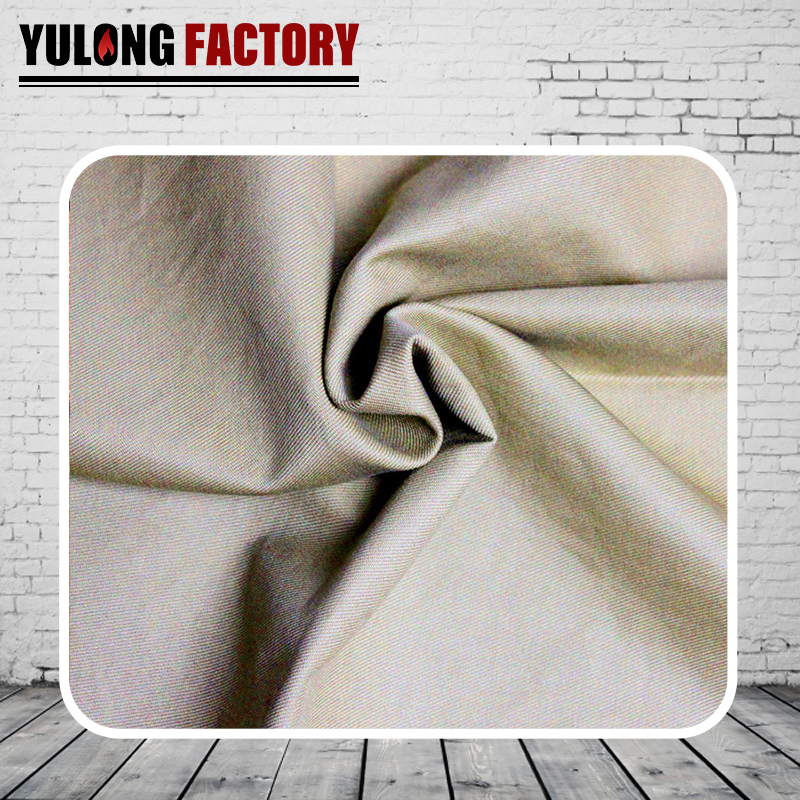 100%棉阻燃防電弧直貢面料